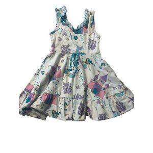 Eleanor Rose Everly Dress Girls Size 3-4 Mermaid Castle Excellent Very gently us